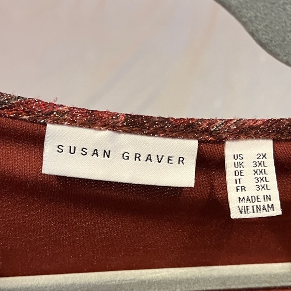 Beautiful Sparky two layer shirt size 2X by SUSAN GRAVER looks new - Picture 4 of 7